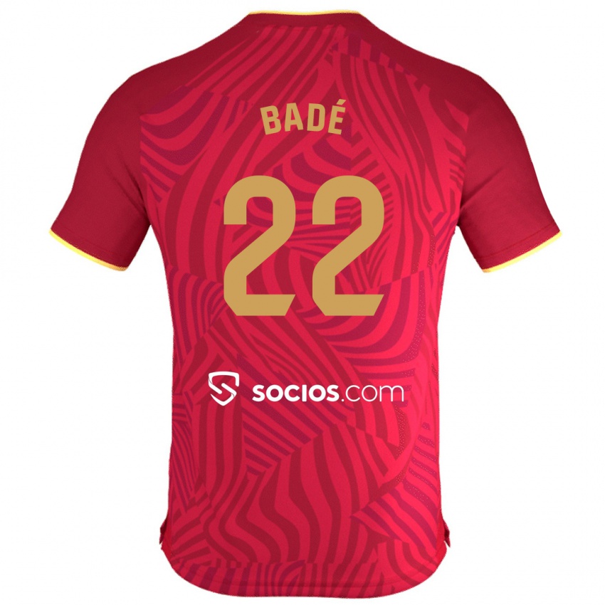Mujer Camiseta Loic Bade #22 Rojo 2ª Equipación 2023/24 La Camisa Chile