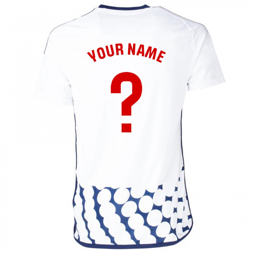 Mujer Camiseta Su Nombre #0 Blanco 2ª Equipación 2023/24 La Camisa Chile