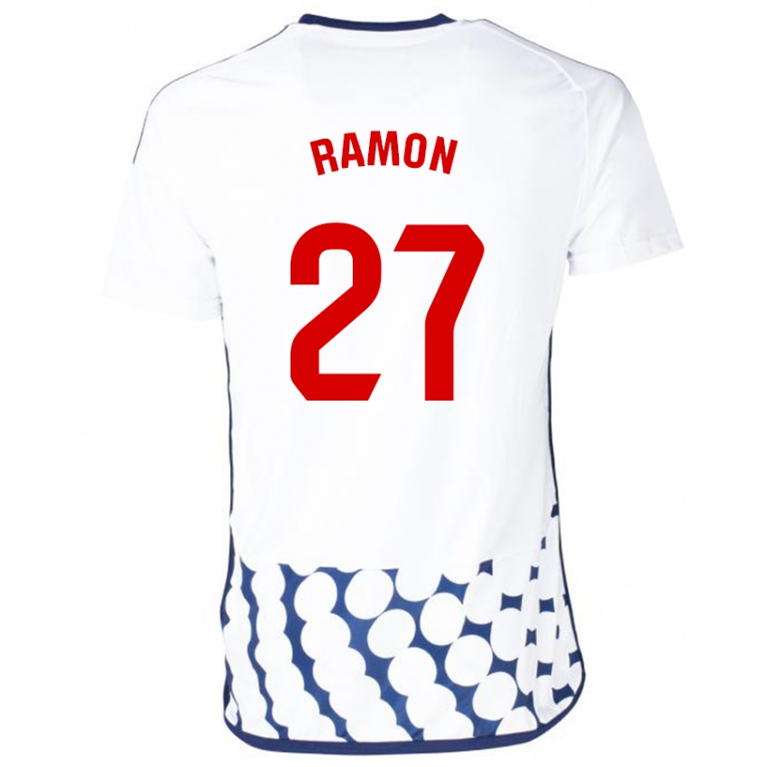 Mujer Camiseta Pablo Ramón #27 Blanco 2ª Equipación 2023/24 La Camisa Chile