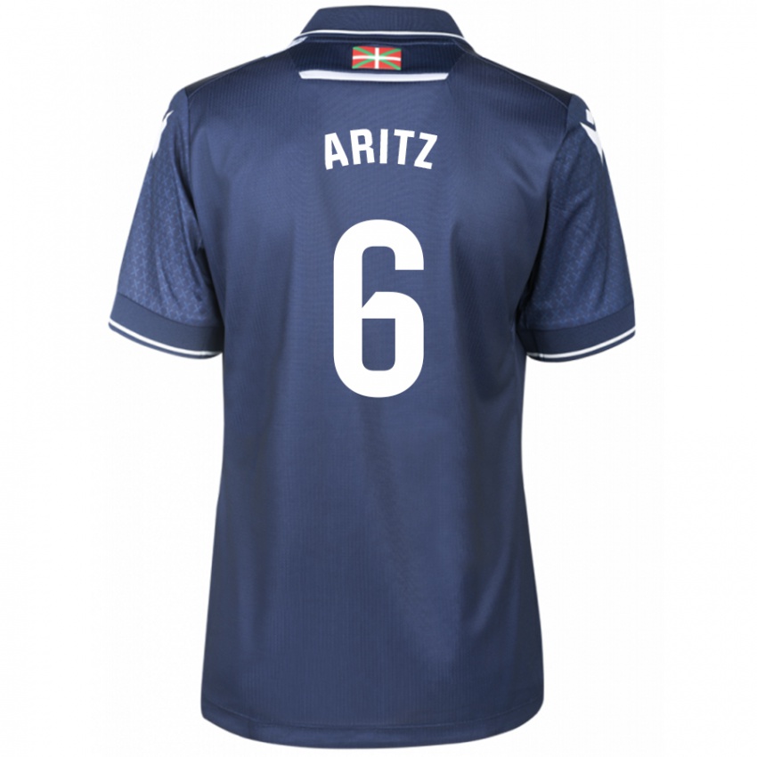 Mujer Camiseta Aritz Elustondo #6 Armada 2ª Equipación 2023/24 La Camisa Chile