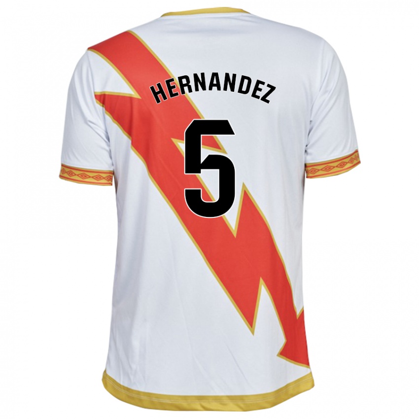 Niño Camiseta Aridane Hernández #5 Blanco 1ª Equipación 2023/24 La Camisa Chile