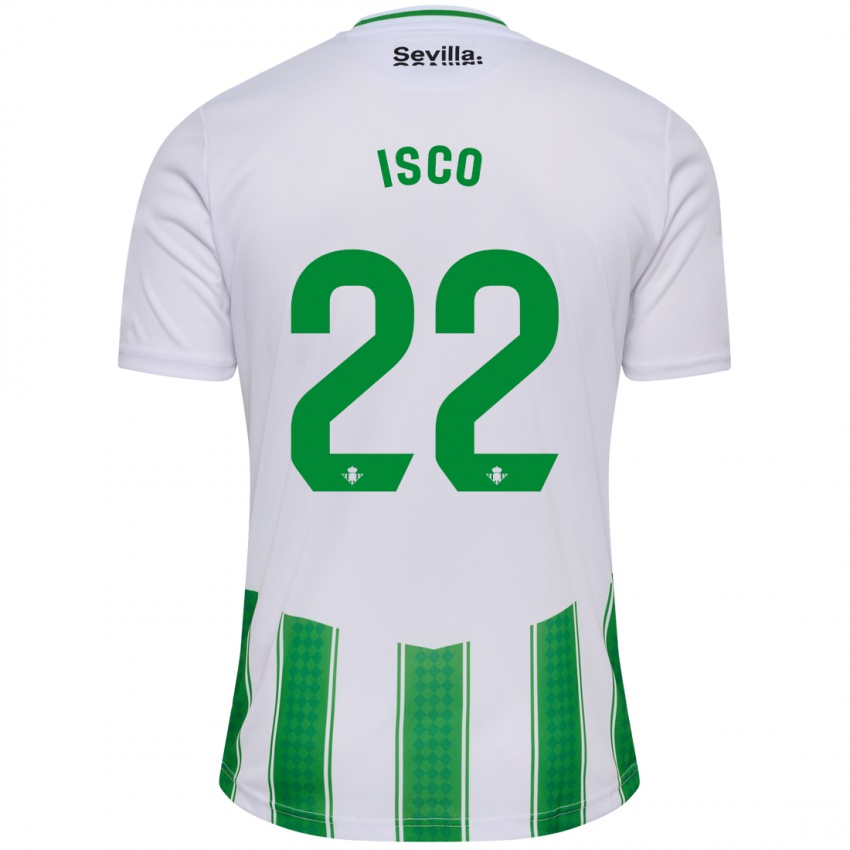 Niño Camiseta Isco #22 Blanco 1ª Equipación 2023/24 La Camisa Chile