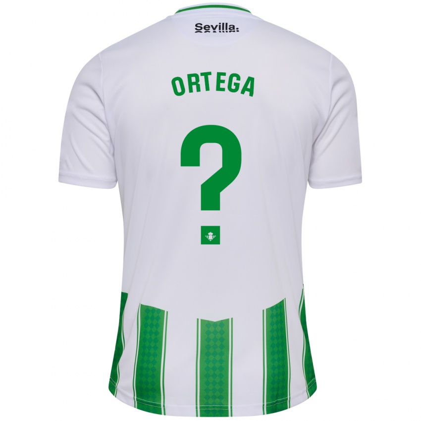 Niño Camiseta José María Ortega #0 Blanco 1ª Equipación 2023/24 La Camisa Chile