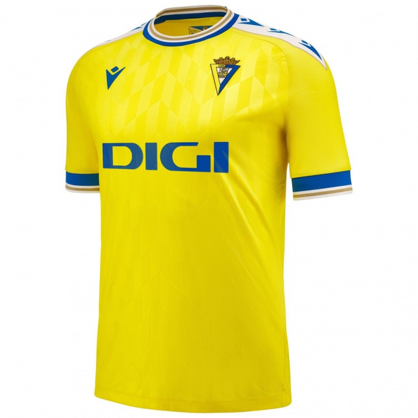 Niño Camiseta David Gil #13 Amarillo 1ª Equipación 2023/24 La Camisa Chile