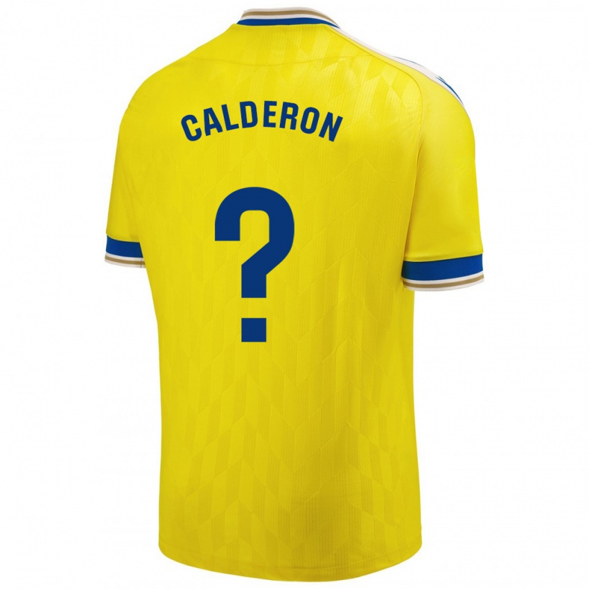 Niño Camiseta Martín Calderón #0 Amarillo 1ª Equipación 2023/24 La Camisa Chile