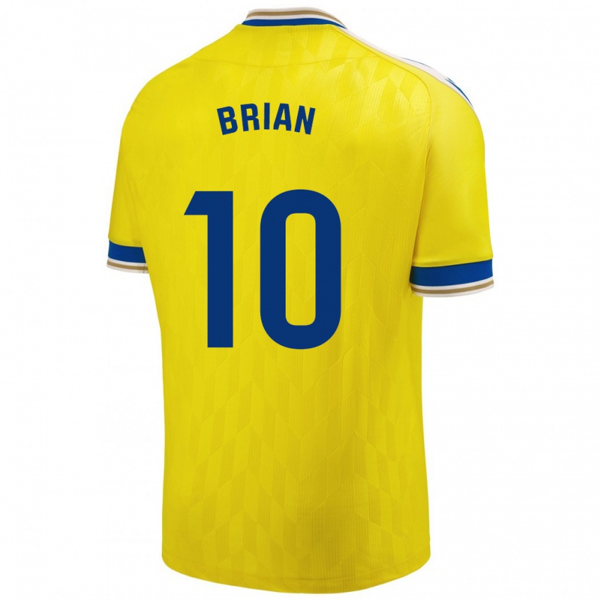 Niño Camiseta Brian Ocampo #10 Amarillo 1ª Equipación 2023/24 La Camisa Chile