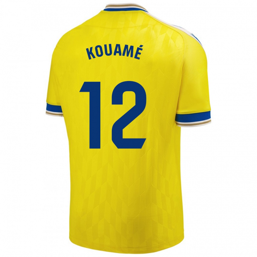 Niño Camiseta Rominigue Kouamé #12 Amarillo 1ª Equipación 2023/24 La Camisa Chile