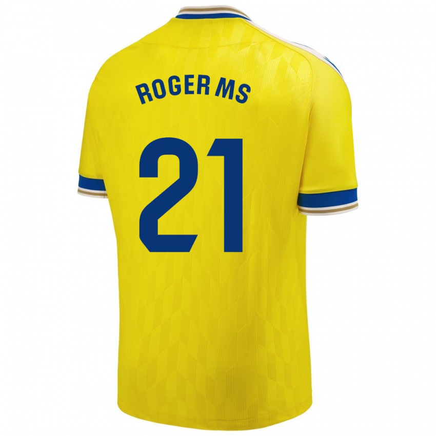 Niño Camiseta Roger Martí #21 Amarillo 1ª Equipación 2023/24 La Camisa Chile