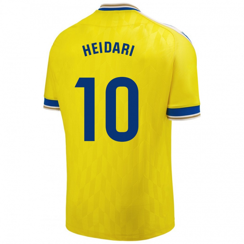 Niño Camiseta Arman Heidari #10 Amarillo 1ª Equipación 2023/24 La Camisa Chile