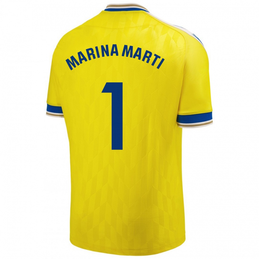 Niño Camiseta Marina Martí #1 Amarillo 1ª Equipación 2023/24 La Camisa Chile