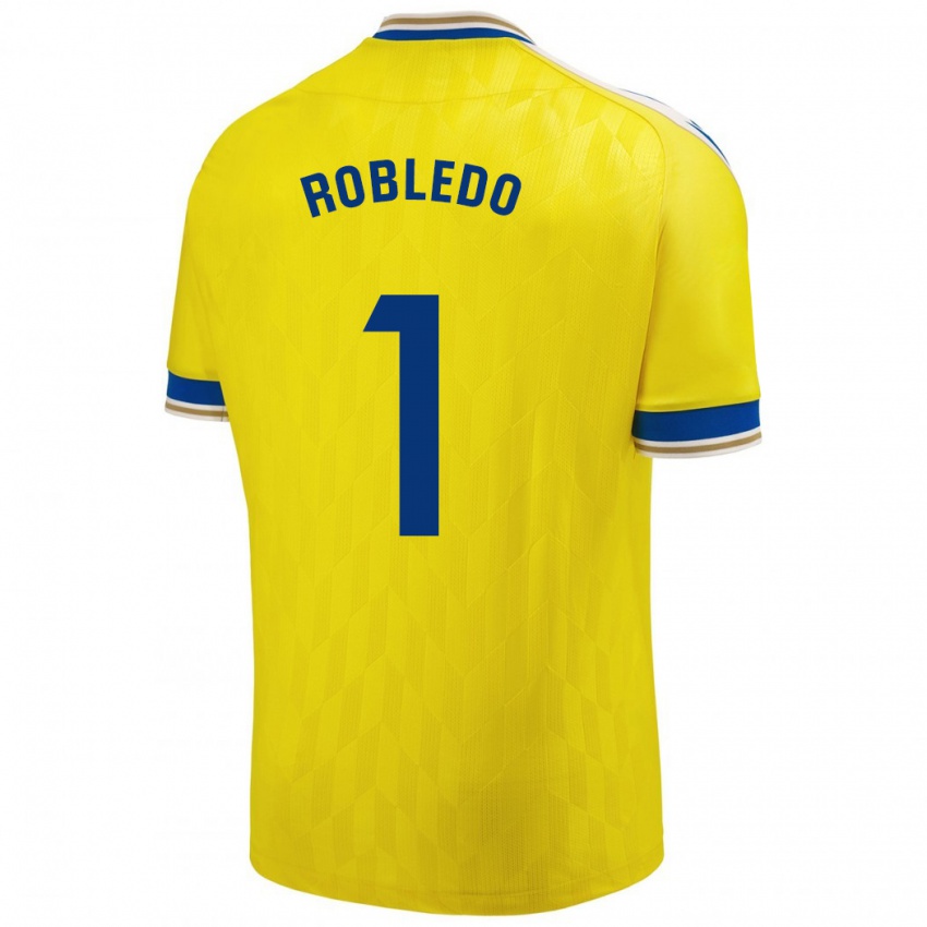 Niño Camiseta Robledo #1 Amarillo 1ª Equipación 2023/24 La Camisa Chile