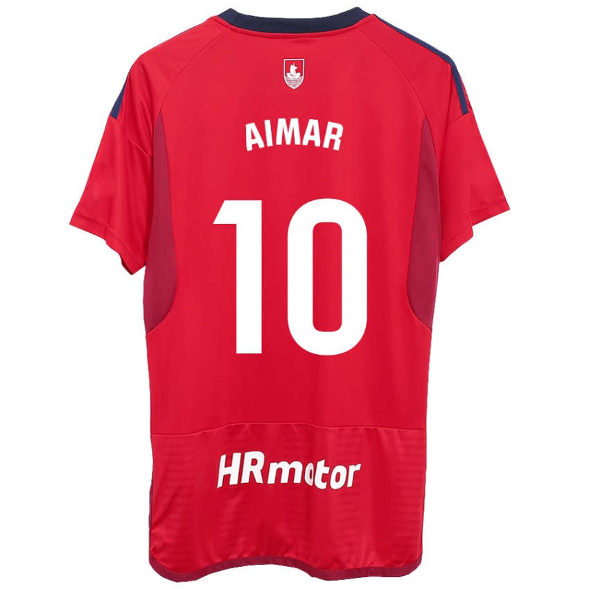 Niño Camiseta Aimar Oroz #10 Rojo 1ª Equipación 2023/24 La Camisa Chile