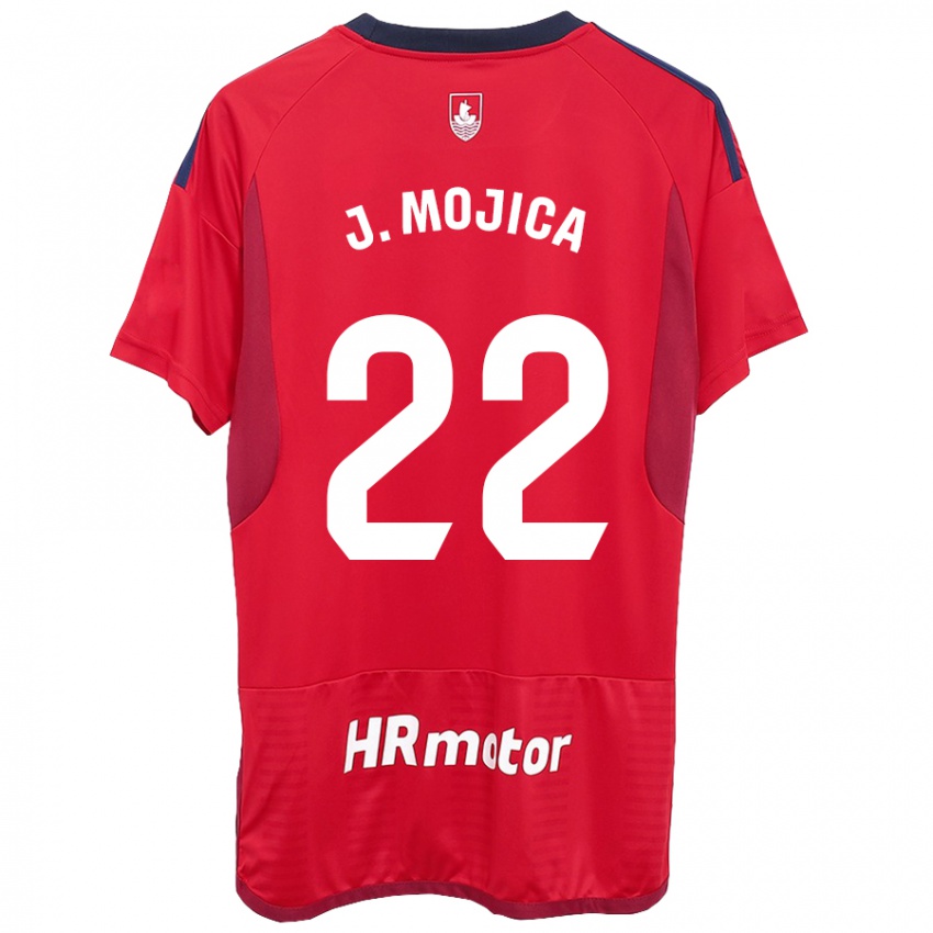 Niño Camiseta Johan Mojica #22 Rojo 1ª Equipación 2023/24 La Camisa Chile