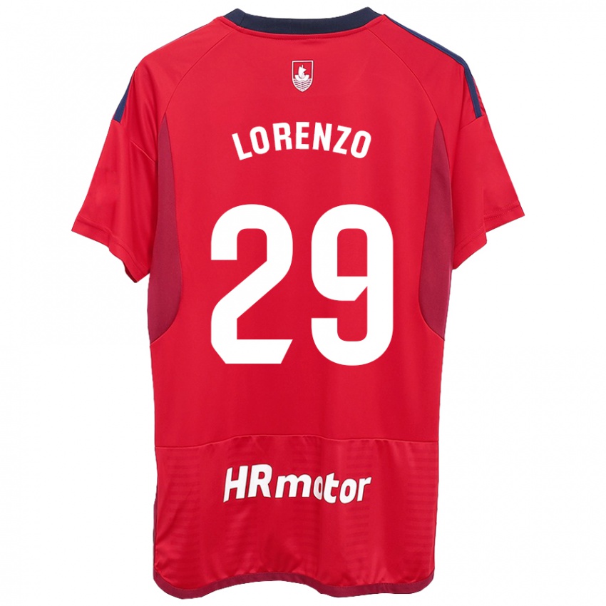 Niño Camiseta Nowend Lorenzo #29 Rojo 1ª Equipación 2023/24 La Camisa Chile