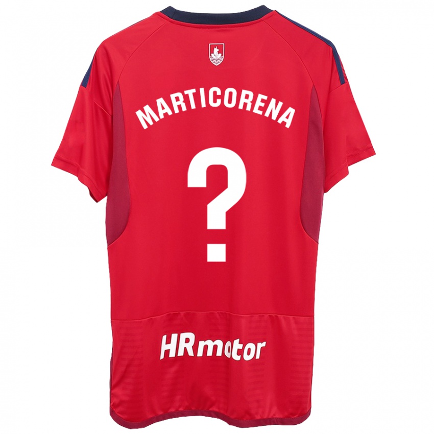 Niño Camiseta Ander Marticorena #0 Rojo 1ª Equipación 2023/24 La Camisa Chile