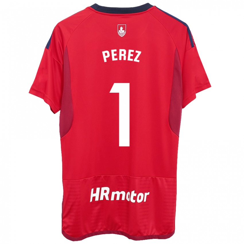 Niño Camiseta Silvia Pérez Fernández De Romarategui #1 Rojo 1ª Equipación 2023/24 La Camisa Chile