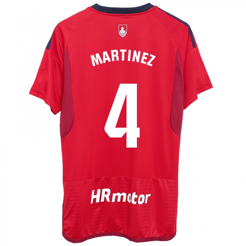 Niño Camiseta Vera Martínez Viota #4 Rojo 1ª Equipación 2023/24 La Camisa Chile