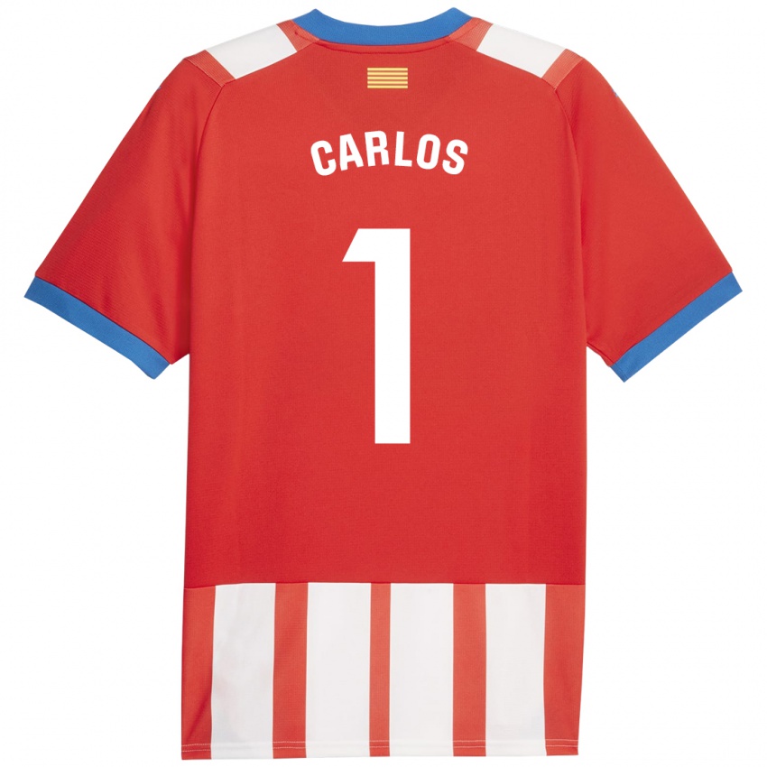 Niño Camiseta Juan Carlos #1 Rojo Blanco 1ª Equipación 2023/24 La Camisa Chile