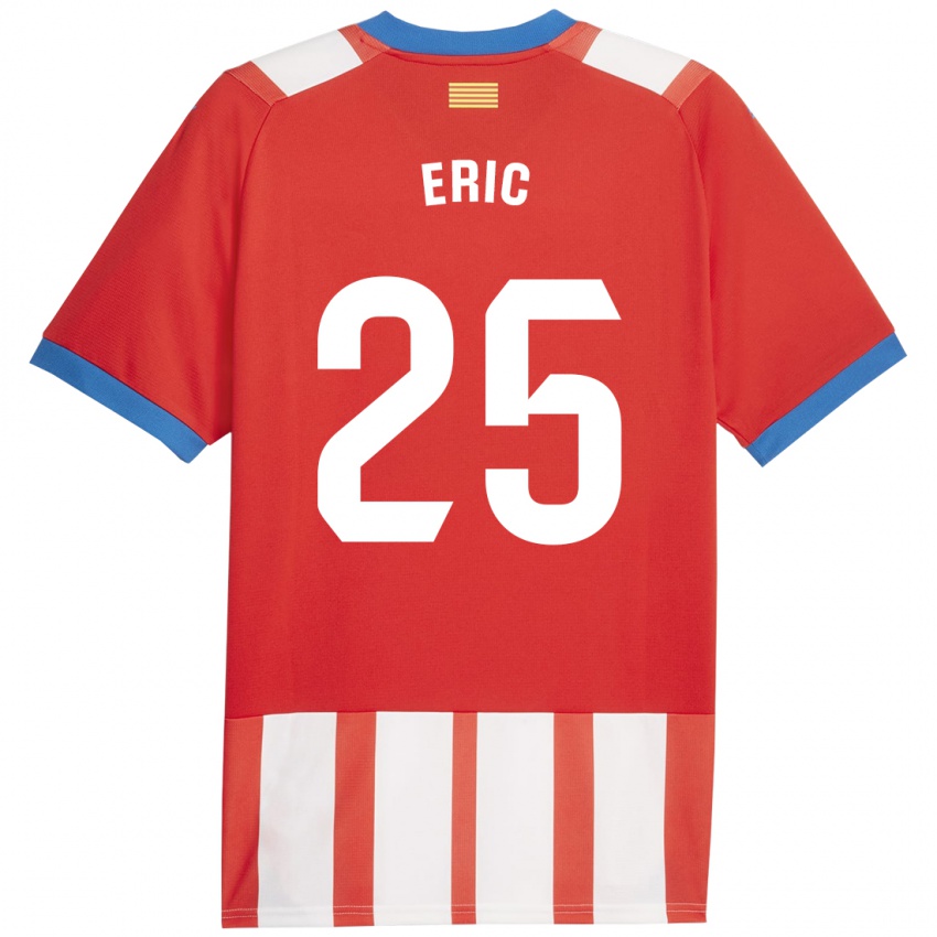 Niño Camiseta Eric Garcia #25 Rojo Blanco 1ª Equipación 2023/24 La Camisa Chile