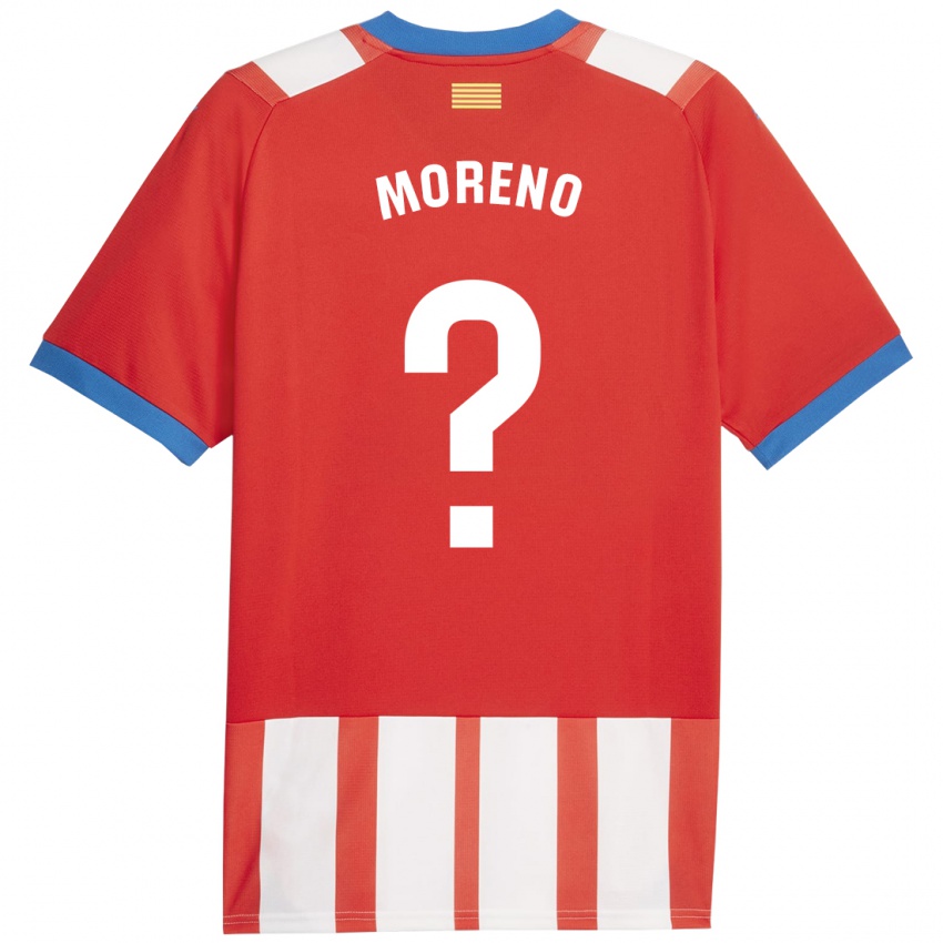 Niño Camiseta Gerard Moreno #0 Rojo Blanco 1ª Equipación 2023/24 La Camisa Chile