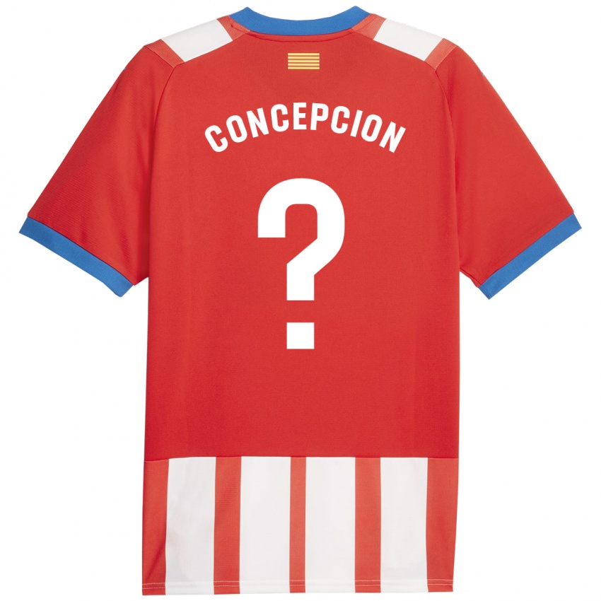 Niño Camiseta Elian Concepción #0 Rojo Blanco 1ª Equipación 2023/24 La Camisa Chile