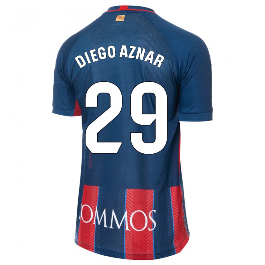 Niño Camiseta Diego Aznar #29 Armada 1ª Equipación 2023/24 La Camisa Chile