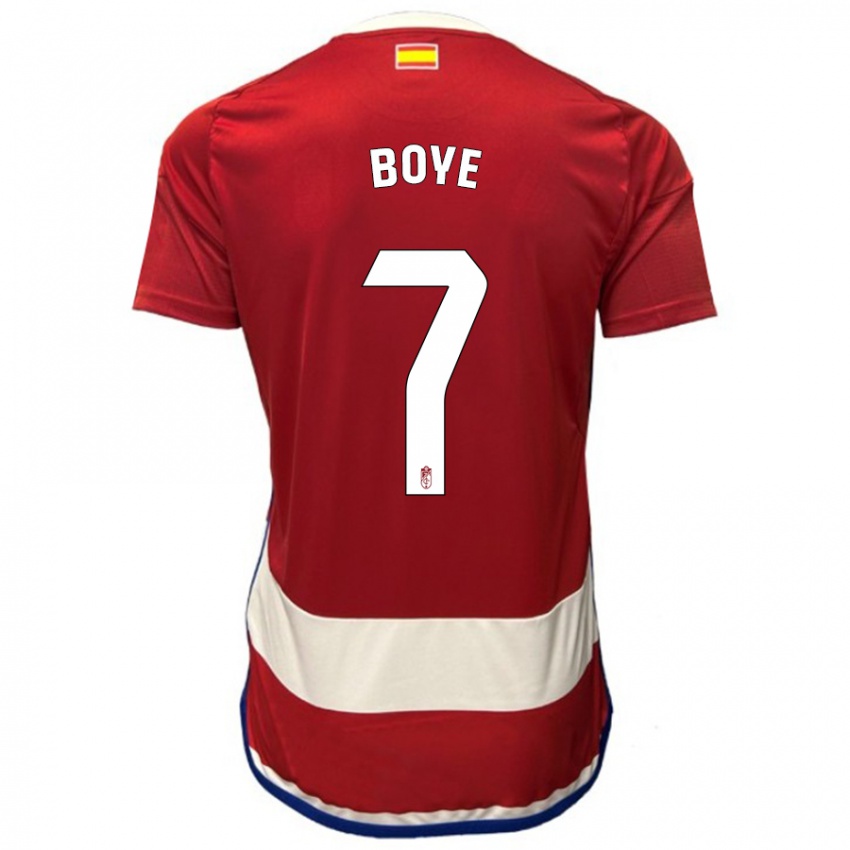 Niño Camiseta Lucas Boyé #7 Rojo 1ª Equipación 2023/24 La Camisa Chile
