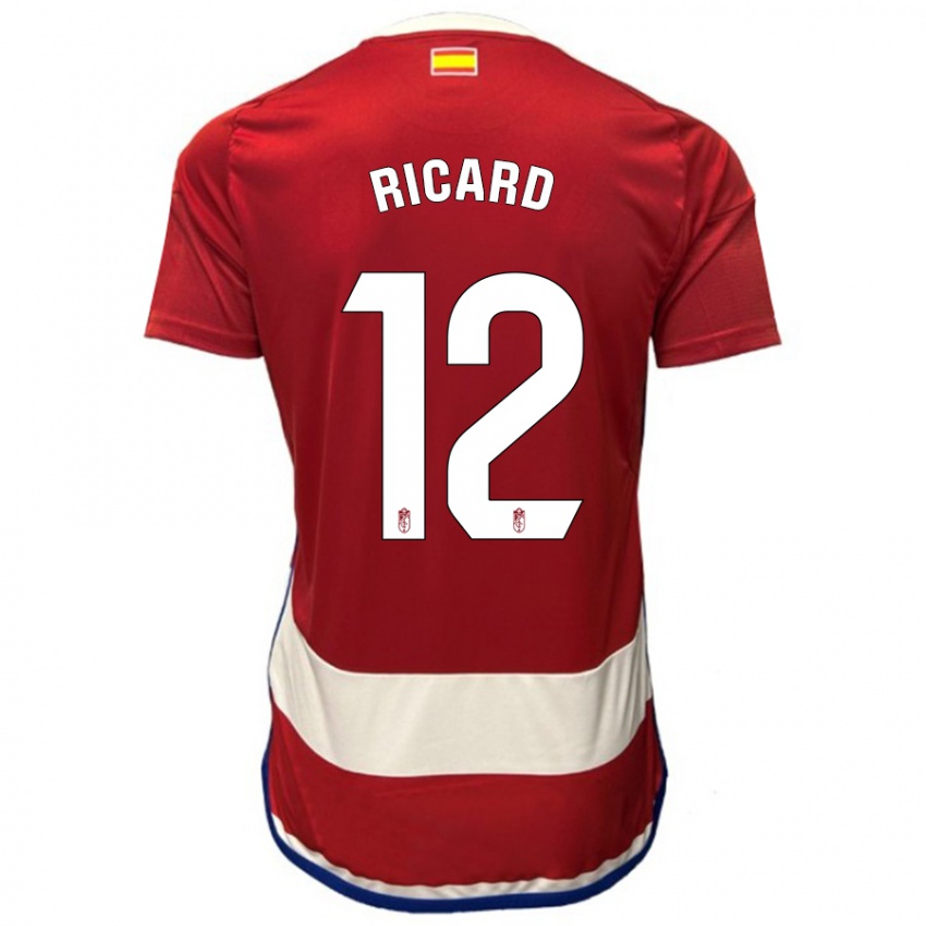 Niño Camiseta Ricard Sanchez #12 Rojo 1ª Equipación 2023/24 La Camisa Chile