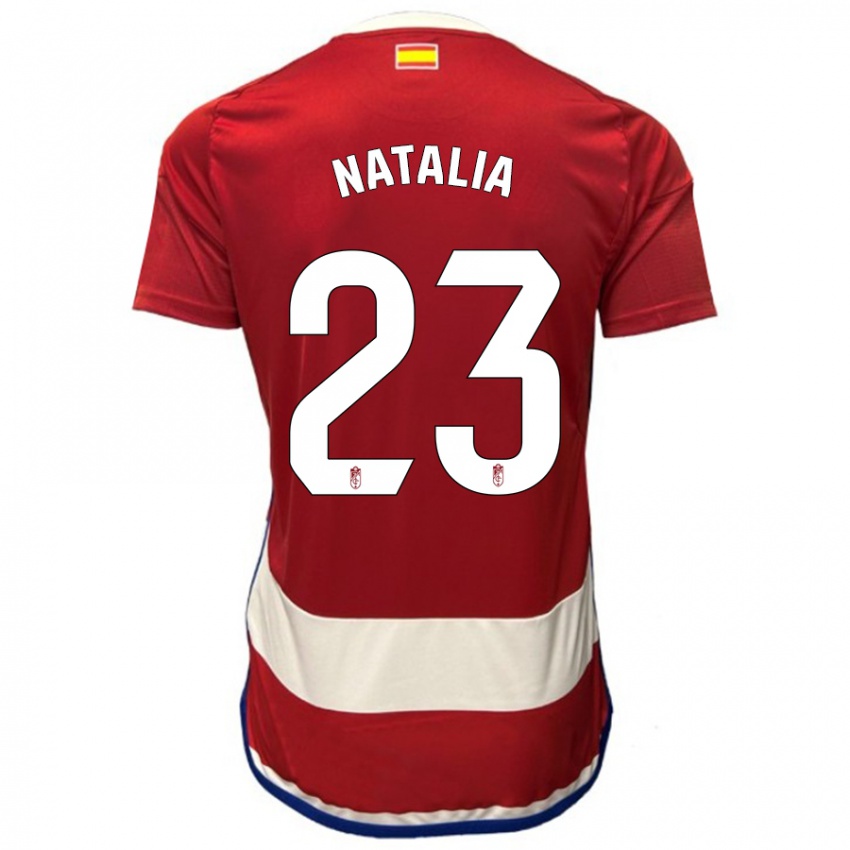 Niño Camiseta Natalia #23 Rojo 1ª Equipación 2023/24 La Camisa Chile