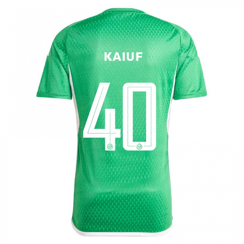 Niño Camiseta Sharif Kaiuf #40 Blanco Azul 1ª Equipación 2023/24 La Camisa Chile