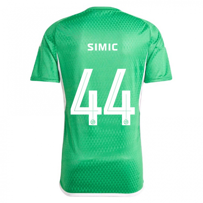 Niño Camiseta Lorenco Simic #44 Blanco Azul 1ª Equipación 2023/24 La Camisa Chile