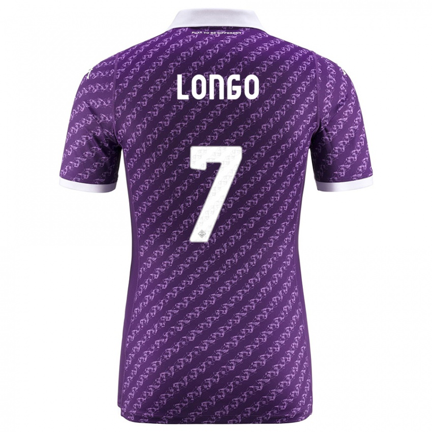 Niño Camiseta Miriam Longo #7 Violeta 1ª Equipación 2023/24 La Camisa Chile