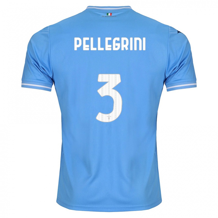 Niño Camiseta Luca Pellegrini #3 Azul 1ª Equipación 2023/24 La Camisa Chile