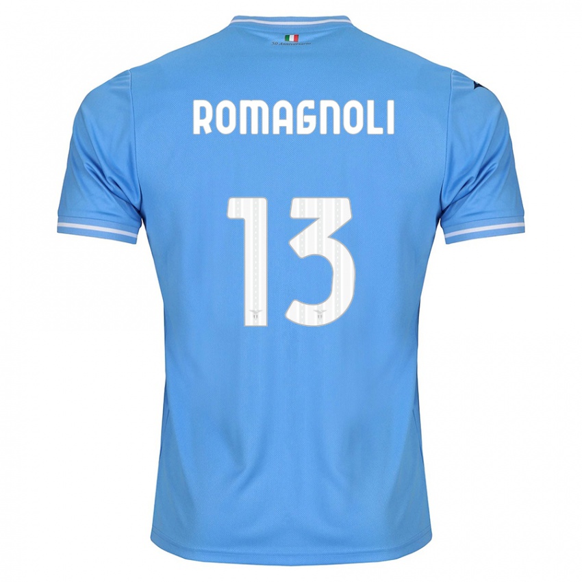 Niño Camiseta Alessio Romagnoli #13 Azul 1ª Equipación 2023/24 La Camisa Chile