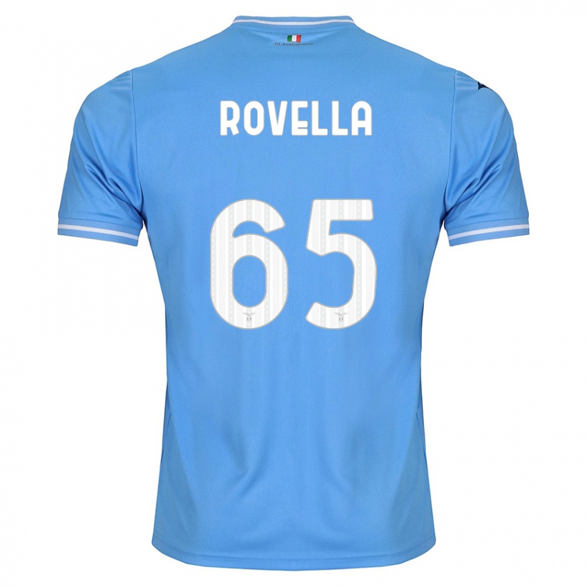 Niño Camiseta Nicolo Rovella #65 Azul 1ª Equipación 2023/24 La Camisa Chile