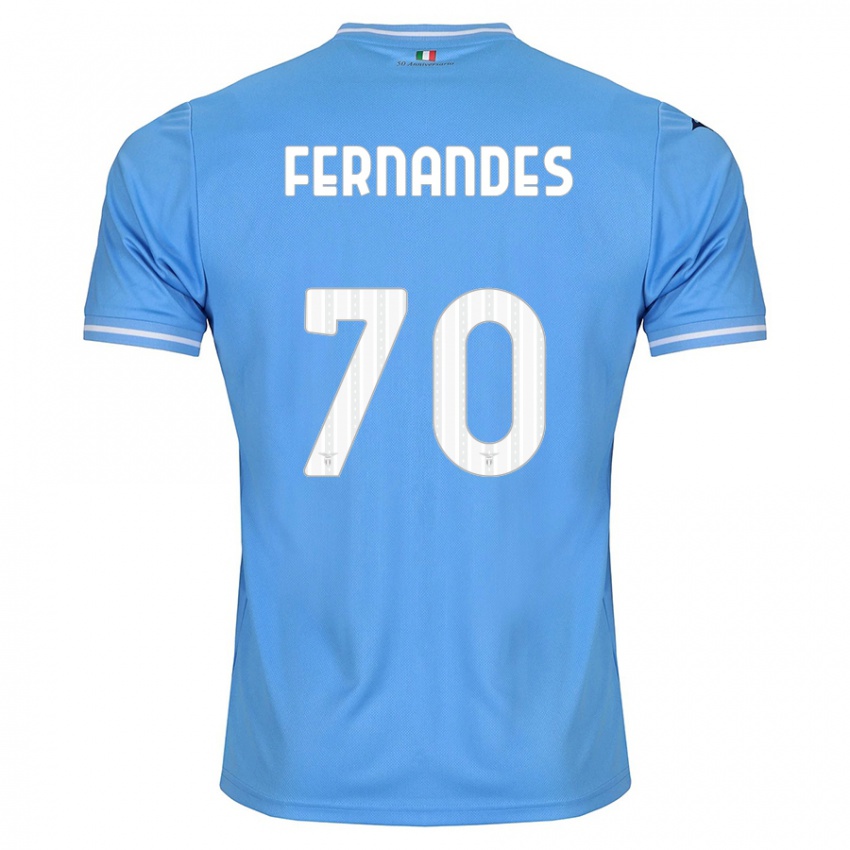 Niño Camiseta Saná Fernandes #70 Azul 1ª Equipación 2023/24 La Camisa Chile