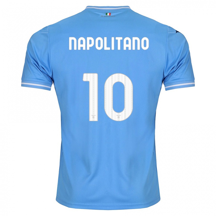 Niño Camiseta Luca Napolitano #10 Azul 1ª Equipación 2023/24 La Camisa Chile