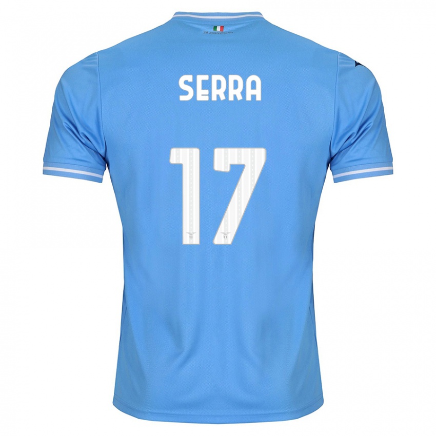 Niño Camiseta Federico Serra #17 Azul 1ª Equipación 2023/24 La Camisa Chile