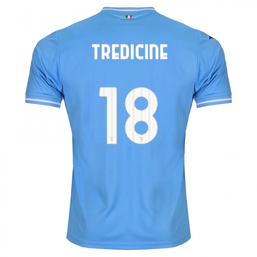 Niño Camiseta Manuel Tredicine #18 Azul 1ª Equipación 2023/24 La Camisa Chile