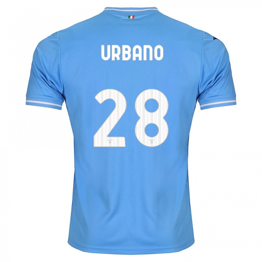 Niño Camiseta Nicolò Urbano #28 Azul 1ª Equipación 2023/24 La Camisa Chile