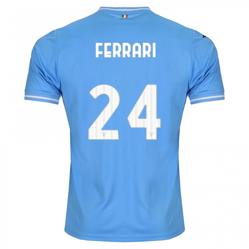 Niño Camiseta Lorenzo Ferrari #24 Azul 1ª Equipación 2023/24 La Camisa Chile