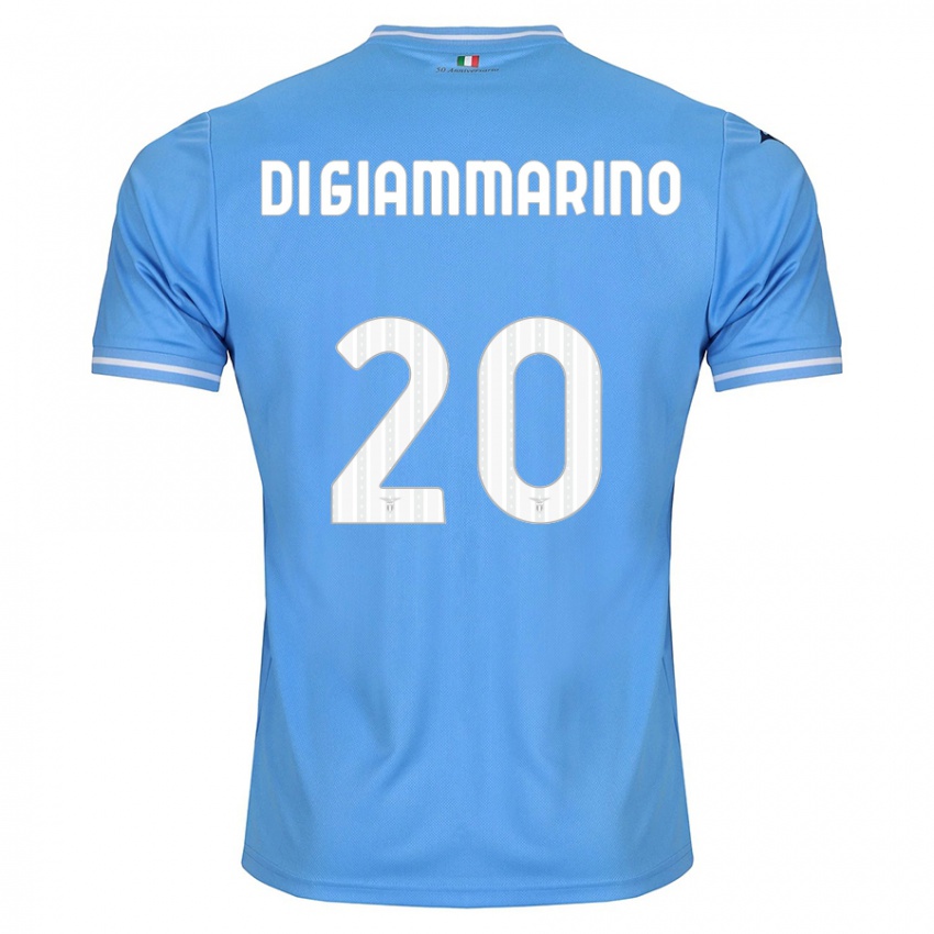 Niño Camiseta Virginia Di Giammarino #20 Azul 1ª Equipación 2023/24 La Camisa Chile