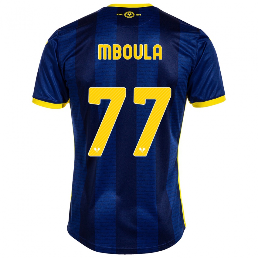 Niño Camiseta Jordi Mboula #77 Armada 1ª Equipación 2023/24 La Camisa Chile