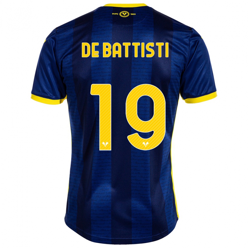 Niño Camiseta Davide De Battisti #19 Armada 1ª Equipación 2023/24 La Camisa Chile