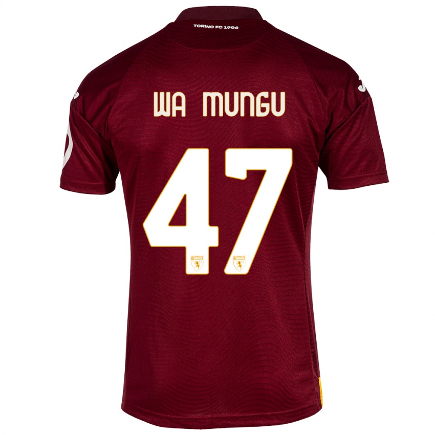 Niño Camiseta Vimoj Muntu Wa Mungu #47 Rojo Oscuro 1ª Equipación 2023/24 La Camisa Chile