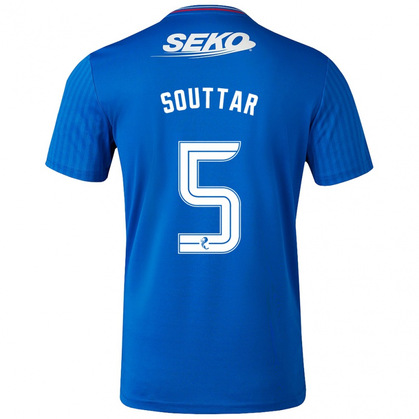 Niño Camiseta John Souttar #5 Azul 1ª Equipación 2023/24 La Camisa Chile
