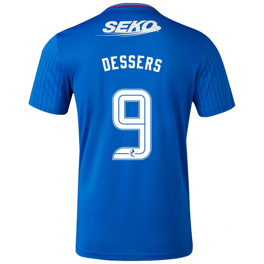 Niño Camiseta Cyriel Dessers #9 Azul 1ª Equipación 2023/24 La Camisa Chile