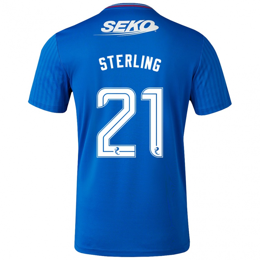Niño Camiseta Dujon Sterling #21 Azul 1ª Equipación 2023/24 La Camisa Chile