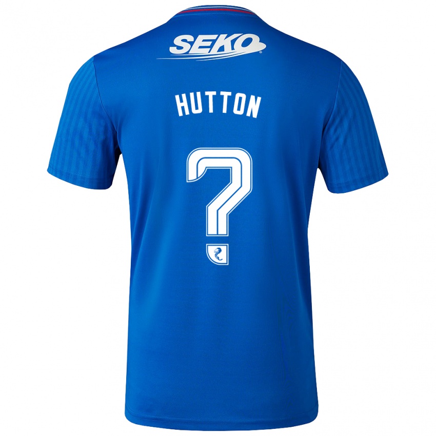 Niño Camiseta Zander Hutton #0 Azul 1ª Equipación 2023/24 La Camisa Chile