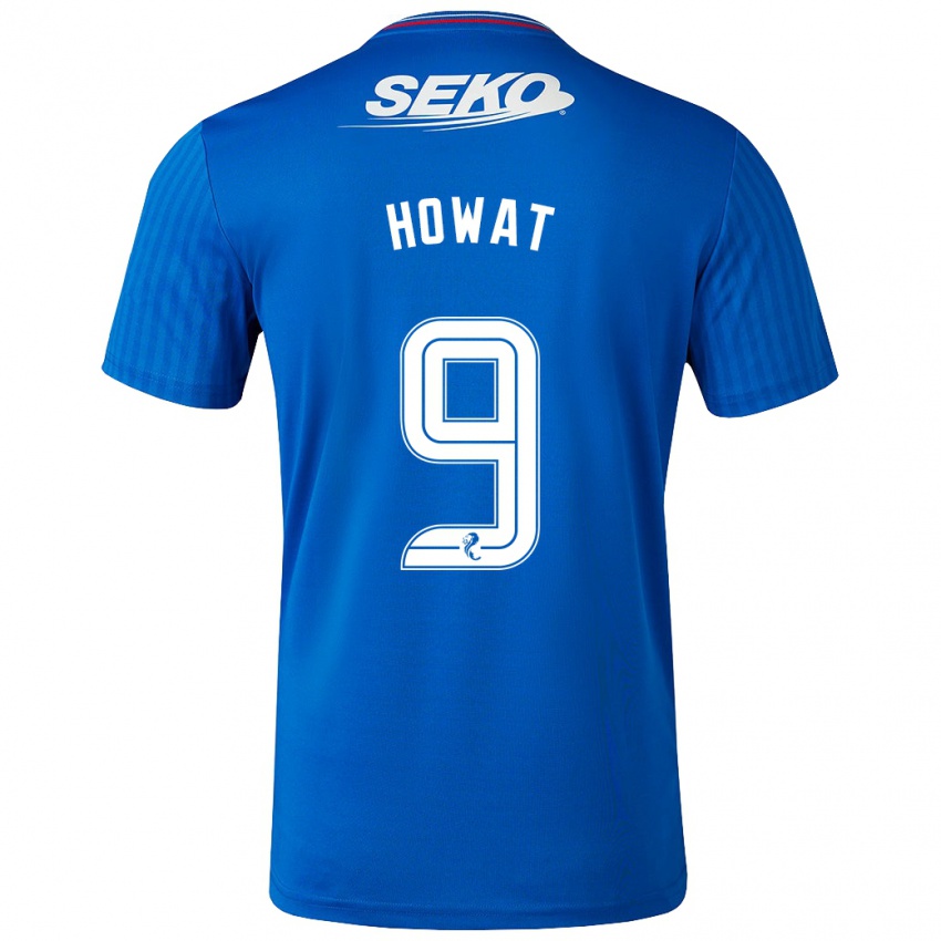 Niño Camiseta Kirsty Howat #9 Azul 1ª Equipación 2023/24 La Camisa Chile